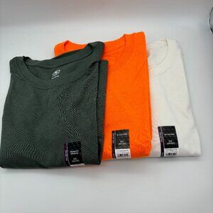 Athletic Works Big Men's Tri-Blend & Cotton Tee Shirt Bundle, Size 2XL, Lot of 3